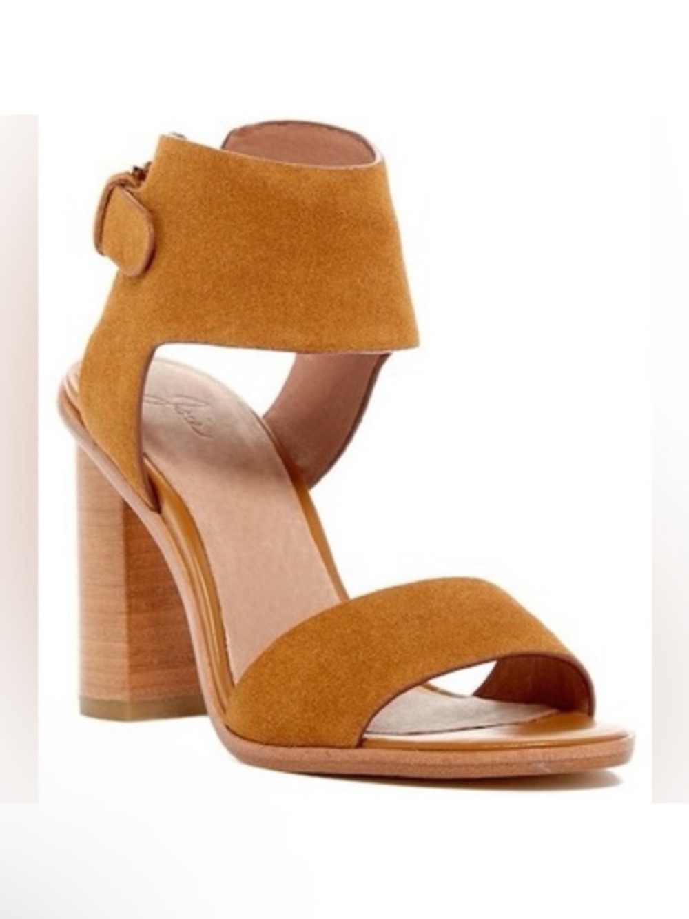 Joie Suede Opal Ankle Sandal Heels, Size 8